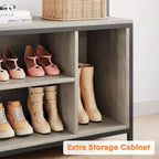 Hall Tree with Bench, Shoe Storage and Coat Rack