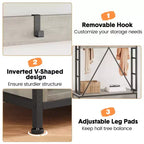 Hall Tree with Bench, Shoe Storage and Coat Rack