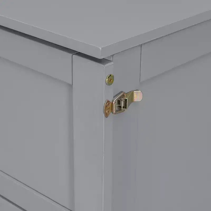Queen Size Murphy Bed with Cabinet and Storage Drawer