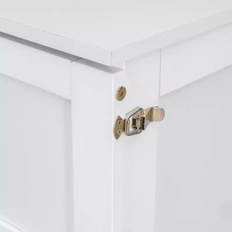 Queen Size Murphy Bed with Cabinet and Storage Drawer