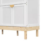 Queen Size Murphy Bed with Cabinet and Storage Drawer
