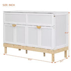 Queen Size Murphy Bed with Cabinet and Storage Drawer