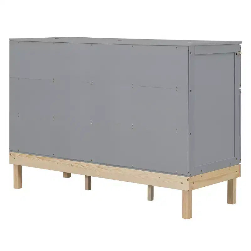 Queen Size Murphy Bed with Cabinet and Storage Drawer