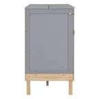 Queen Size Murphy Bed with Cabinet and Storage Drawer