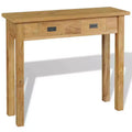 vidaXL Console Table Solid Teak 35.4x11.8x31.5