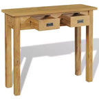 Solid Teak Wood Console Table 35.4x11.8x31.5
