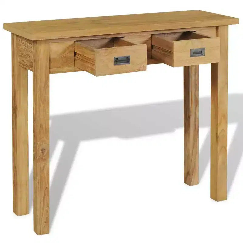 Solid Teak Wood Console Table 35.4x11.8x31.5