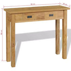 Solid Teak Wood Console Table 35.4x11.8x31.5