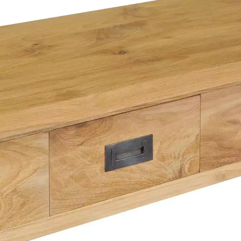 Solid Teak Wood Console Table 35.4x11.8x31.5