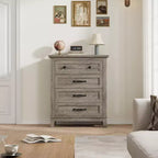 4-Drawer Dresser with Storage – Freestanding Chest for Bedroom or Living Room