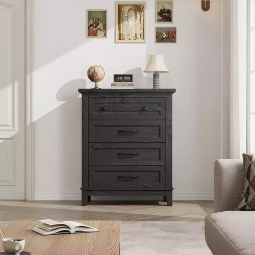 4-Drawer Dresser with Storage – Freestanding Chest for Bedroom or Living Room