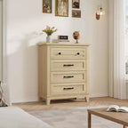 4-Drawer Dresser with Storage – Freestanding Chest for Bedroom or Living Room