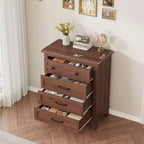4-Drawer Dresser with Storage – Freestanding Chest for Bedroom or Living Room