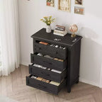 4-Drawer Dresser with Storage – Freestanding Chest for Bedroom or Living Room