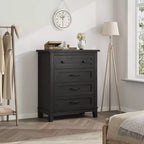4-Drawer Dresser with Storage – Freestanding Chest for Bedroom or Living Room