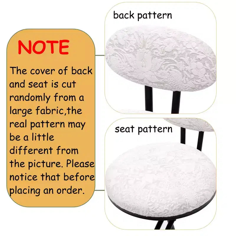 Upholstered Counter Height Bar Stools Set of 2 with Metal Frame and Footrest