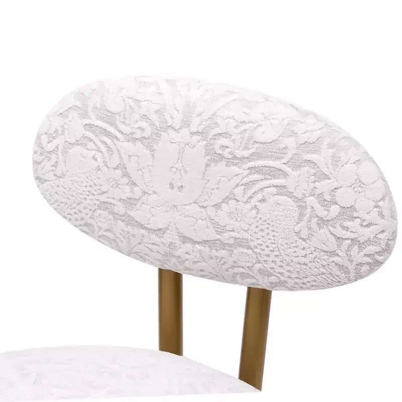 Upholstered Counter Height Bar Stools Set of 2 with Metal Frame and Footrest