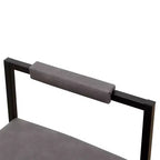 Bar Stools with Backrest Set of 2 - Counter Height, PU Upholstered, with Footrest