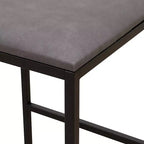 Bar Stools with Backrest Set of 2 - Counter Height, PU Upholstered, with Footrest