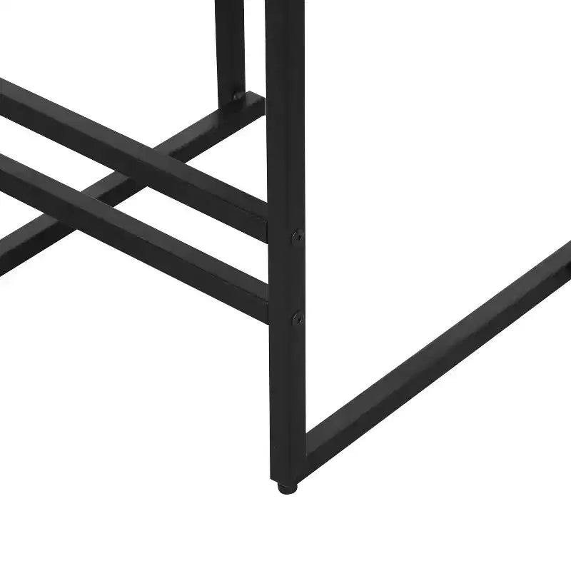 Bar Stools with Backrest Set of 2 - Counter Height, PU Upholstered, with Footrest