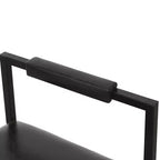 Bar Stools with Backrest Set of 2 - Counter Height, PU Upholstered, with Footrest
