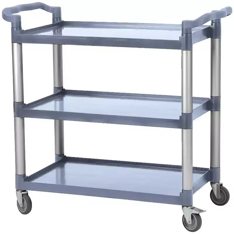 3-Tier Commercial Multifunctional Service Cart with Wheels