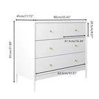 4-Drawer Kids Dresser in White
