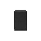 Two-Drawer Charging Nightstand - Black Wood Finish