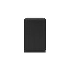 Two-Drawer Charging Nightstand - Black Wood Finish
