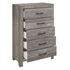 Farmhouse Style 5-Drawer Wood Chest for Bedroom