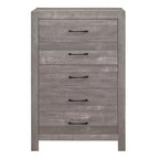 Farmhouse Style 5-Drawer Wood Chest for Bedroom