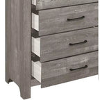 Farmhouse Style 5-Drawer Wood Chest for Bedroom