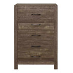 Farmhouse Style 5-Drawer Wood Chest for Bedroom