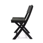Set of 2 Bistro Chairs with Metal Frame, Indoor Outdoor Use