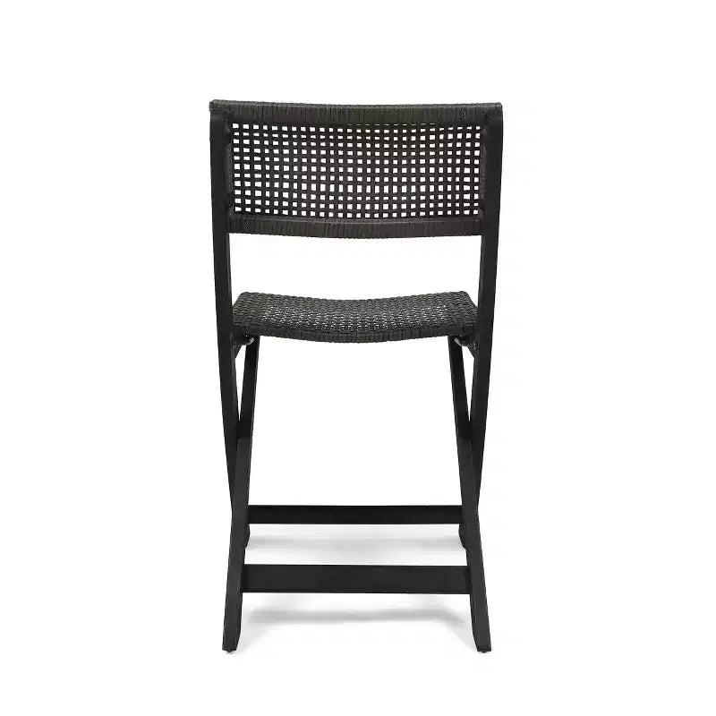 Set of 2 Bistro Chairs with Metal Frame, Indoor Outdoor Use
