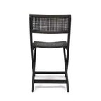 Set of 2 Bistro Chairs with Metal Frame, Indoor Outdoor Use
