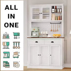 Freestanding Kitchen Pantry Cabinet with Adjustable Shelves