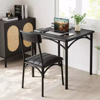 Square Dining Table Set for 2 with Upholstered Chairs