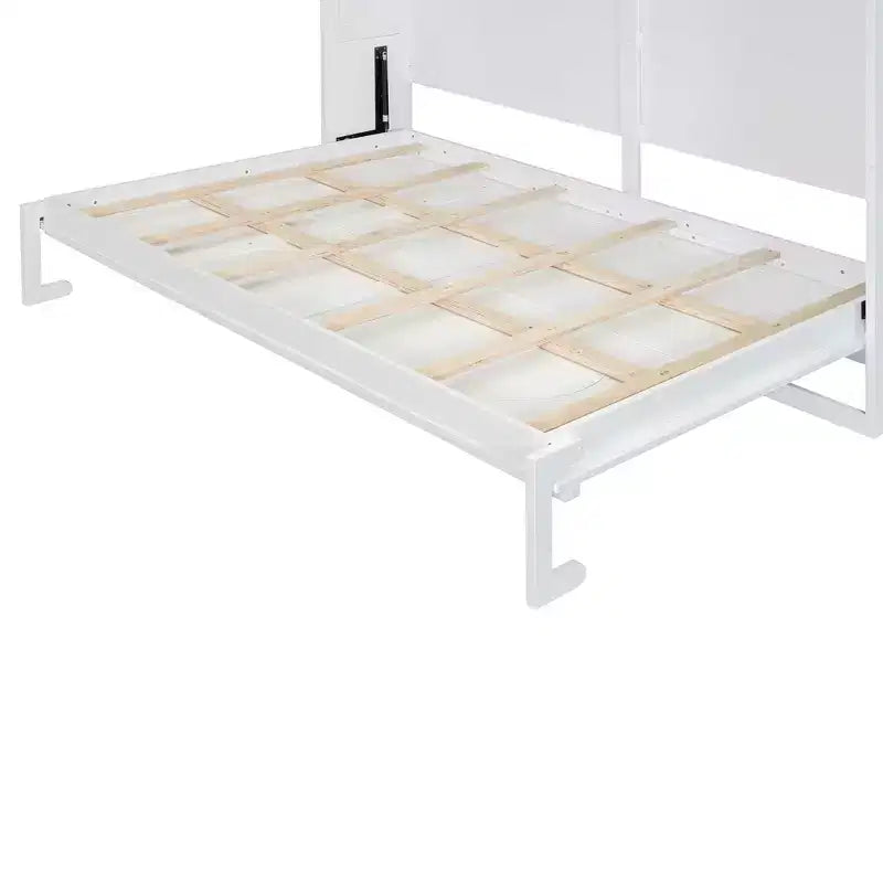 Wood Murphy Bed with Charging Ports