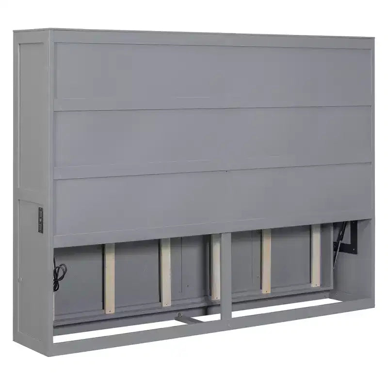 Wood Murphy Bed with Charging Ports