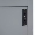 Wood Murphy Bed with Charging Ports
