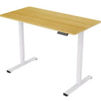 Electric Height-Adjustable Standing Desk with Solid Desktop