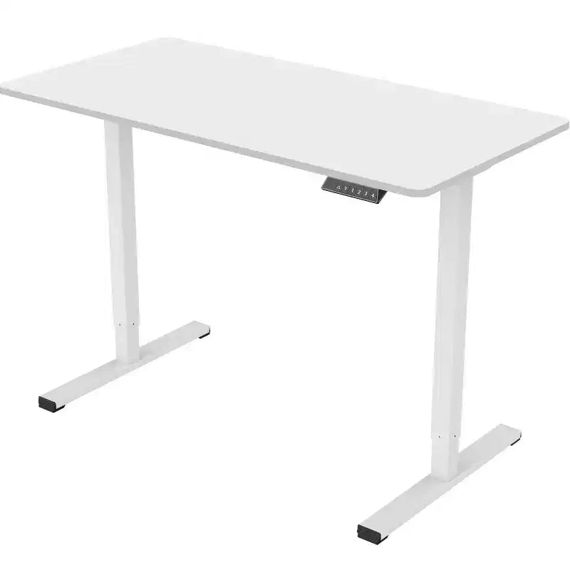 Electric Height-Adjustable Standing Desk with Solid Desktop