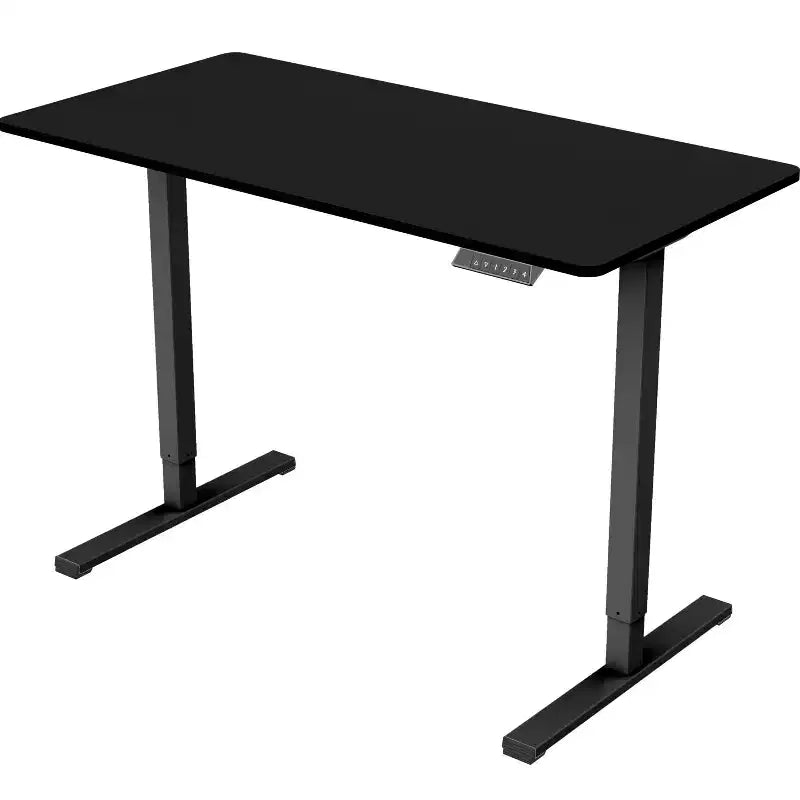 Electric Height-Adjustable Standing Desk with Solid Desktop