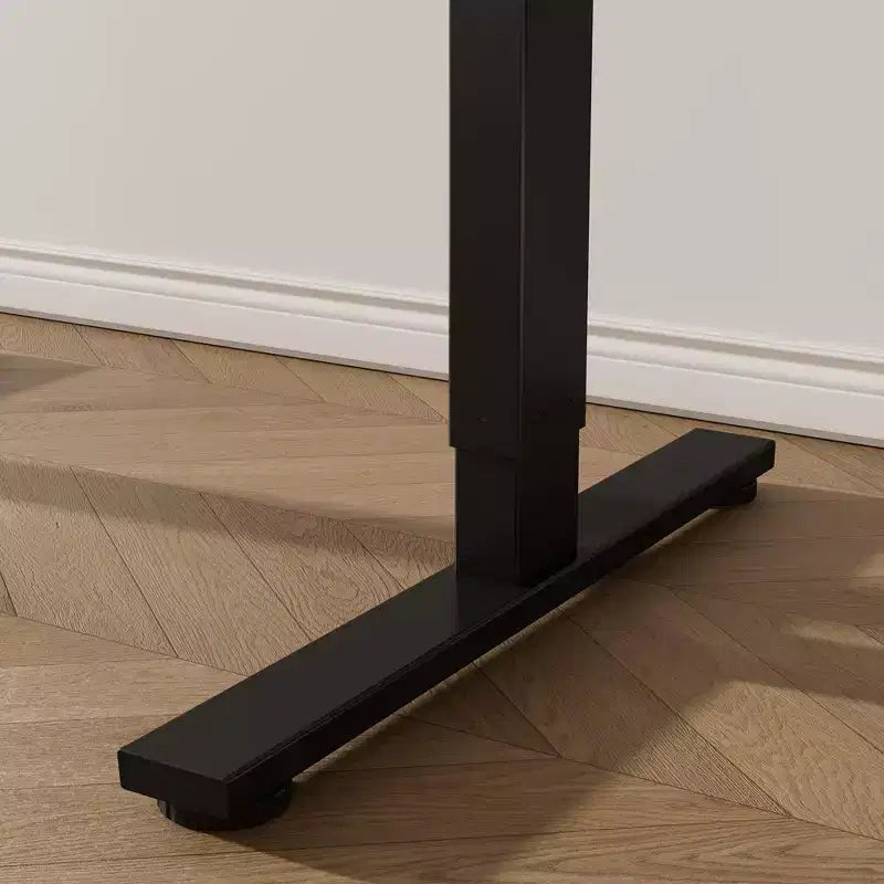 Electric Height-Adjustable Standing Desk with Solid Desktop