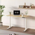 Electric Height-Adjustable Standing Desk with Solid Desktop
