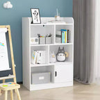 7-Shelf Freestanding Bookshelf with Cube Organizer for Bedroom and Living Room