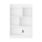 7-Shelf Freestanding Bookshelf with Cube Organizer for Bedroom and Living Room