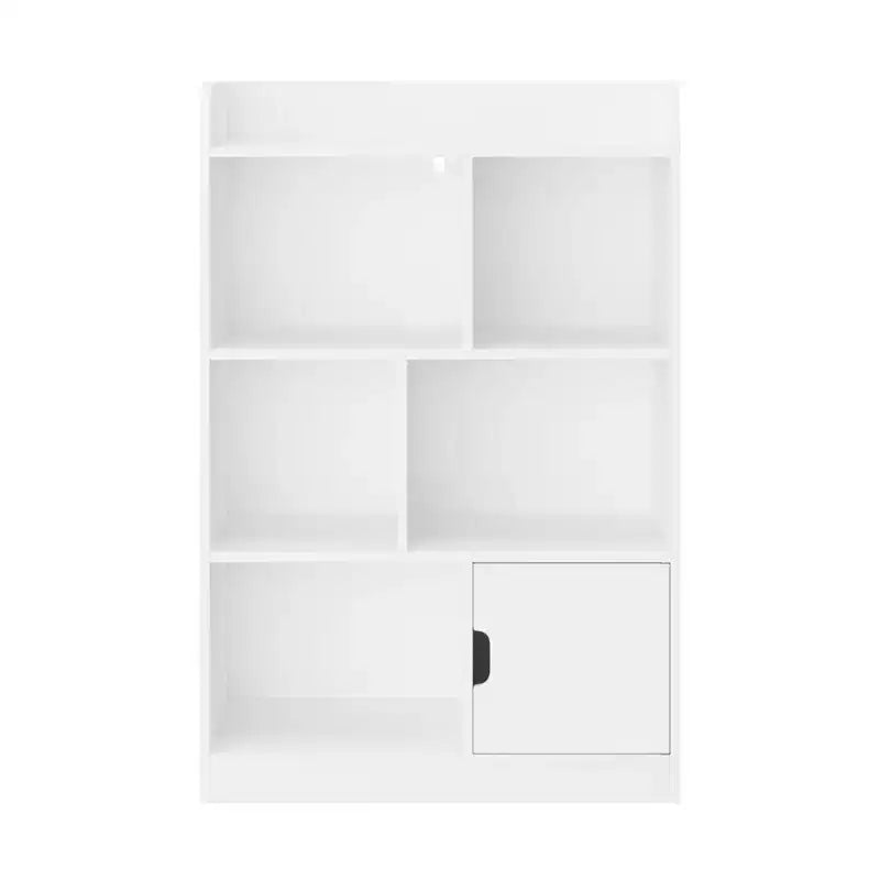 7-Shelf Freestanding Bookshelf with Cube Organizer for Bedroom and Living Room