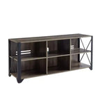 Industrial TV Stand for TVs Up to 55 Inches with Open Shelves